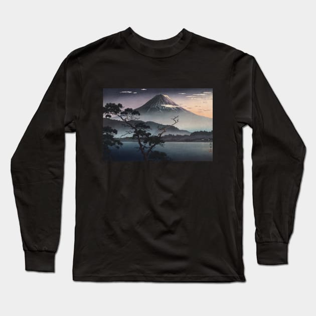 Sunset at Saiko Lake by Tsuchiya Koitsu Long Sleeve T-Shirt by Takeda_Art